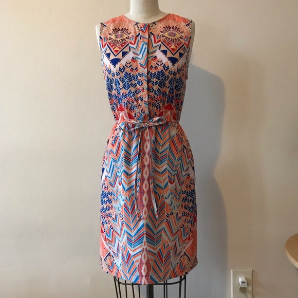 ** SOLD ** MH Safari Dress, Palms, S - Picture 2 of 8